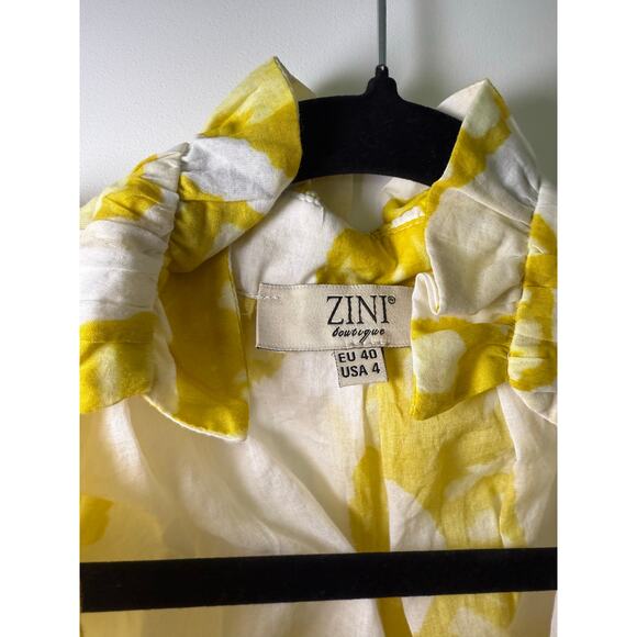 ZINI Tie-Front Blouse – EU Size 40 (US Medium) - Picture 4 of 8